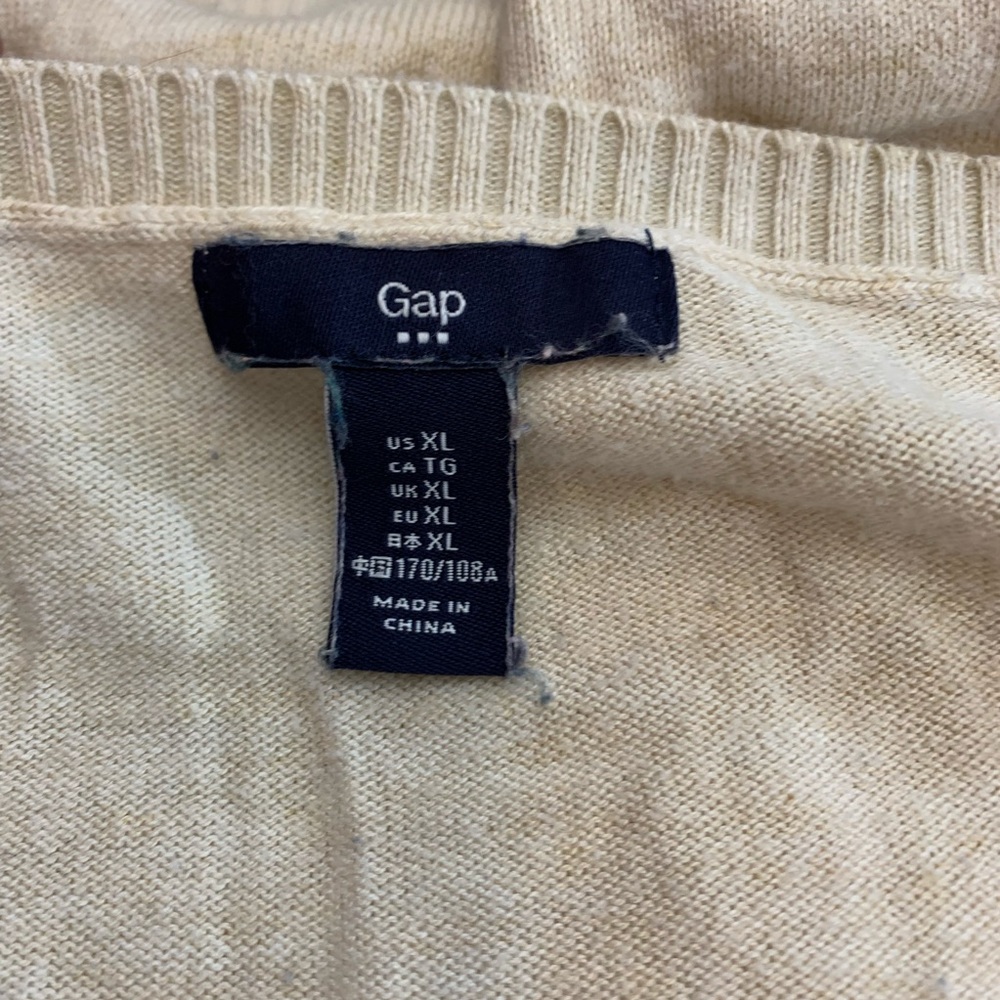 Gap Tan Lightweight Long Sleeve Top - Picture 3 of 3